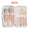 Miniatyrbild 4 av 5: Nagelset, Resor Mini Nagelklipparset Pedikyrvårdsverktyg, 10 st Rostfritt Stål Grooming Kit
