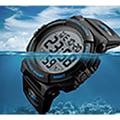 Miniatyrbilde 4 av 4: IC Stor armbåndsur herreklokke analog digitalklokke 5 ATM vanntett Armbåndsur