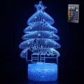 Miniatyrbilde 1 av 5: IC Julgran serie 3D bordslampa, LED kreativ present färgglada MY-1214