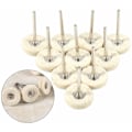 Miniatyrbilde 2 av 3: 10 stk. poleringsputer for drill 25 mm ullfilt sliperskive slipehode polering for bil metall rustfritt stål trebearbeidingsmaskin