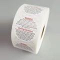 Miniatyrbilde 4 av 5: IC 1,5 tum 500 st/rulle Vanntett lys advarselsetikett Candle Con A3