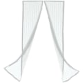 Miniatyrbillede 1 af 5: Insektnetdør 100x220 insektbeskyttelse hvid magnet myggenet White Vit