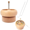 Pikkukuva 1 / 4: IC Pärlsnurra, träpärlsnurra för smyckestillverkning, gör-det-själv-tillverkning pärlsnurrasats String pärlsnurra Loader Crafting Tool