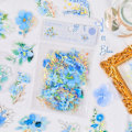 Pikkukuva 3 / 5: IC Blomma guldfolie holografiset tarrat set (120 kpl 3 teemalla) - Hartsi läpinäkyvät vedenpitävät tarrat, perhonen