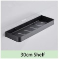 Miniatyrbilde 4 av 4: IC Aluminium Svart Badrumshylle badkar dusch Korg Hyllor Badrumshylla