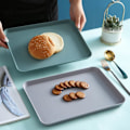 Miniatyrbilde 4 av 5: IC 29*21 Farge Plastbrikke Nordisk Enkel Multifunksjon Rektangulær Oppbevaringsbrikke Hjem Kjøkken Badtilbehør Frukt Dessertbrikke 03