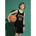 Miniatyrbillede 2 af 2: IC Lakers #23 Lebron James Jersey No. 23 Basket Uniform Set Barn zV Sort XXL (155-160cm)
