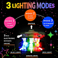 Miniatyrbillede 3 af 4: IC 24-pak LED Lysende Fidget Spinner Armbånd Festfavoritter til Børn 4-8 8-12, Glød i Mørket Festtilbehør, Pinata Goodie Bag-stoppare