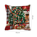 Miniatyrbillede 3 af 3: Glædelig Jul hjemmedekorations sofa puder pude C