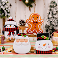 Pikkukuva 2 / 5: IC Röd svart rutnät jul kex box burk godis box kex present A