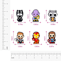 Pikkukuva 5 / 5: Marvel 42 st Skoberlocker, Crocs Charms Crocs Tillbehör för flickor Pojkar, Skoberlocker Crocs Tillbehör Dekoration Armband Festdekorationer Födelsedagspresenter, påskpresenter