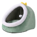 Miniatyrbild 1 av 5: IC Kattsängar för Innekatter, Liten Kattsäng för Curl Sleep Plush Dinosaur L