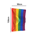 Pikkukuva 2 / 5: IG Rainbow Pride-lippu 3x5 jalkaa (36 x 60 tuumaa) - elävät värit malli 2