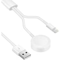 Pikkukuva 1 / 4: IC Magneettinen langaton USB-kellolaturi, 2-in-1 latauskaapeli