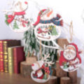 Miniatyrbild 3 av 5: Julgranspynt Tomte Ihåligt Hänge Hantverk Dekorativ Hängare Ihålig Tomte
