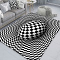 Miniatyrbild 2 av 5: IC Rektangulär Vision C Vision Matta 50 * 80 CM Vardagsrum Sovrum Te Bord Matta 3D Geometrisk Illusion Golvmatta