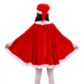 Pikkukuva 5 / 5: IC Barn Flickor Jul Cosplay Jultomte Kostym Finklänning 150cm