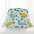 Miniatyrbilde 1 av 5: IC Barn sommerhatt Tegnet print Mesh Bucket Hats UV-beskyttelse 01