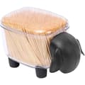Camouflage Cotton Swabs Storage Box Cartoon Transparent Sheep Cotton Swabs Storage Organizer