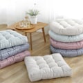 Miniatyrbilde 4 av 5: IG Gulvmadrass, Futon Madrass Foldbar, Roll Up Tatami Matte bomull og lin stripet blå 47cm