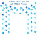 Pikkukuva 2 / 5: IC Glitter Star Garland Banner -koriste, 130 jalkaa kirkkaan kullanvärisiä tähtiä riippuva lippu banneri tausta (holografinen sininen)