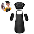 Pikkukuva 2 / 5: IC Barn Förkläde Flickor Matlagning Bakning Set Kock Hatt Ugn Mitt And L