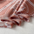 Miniatyrbilde 4 av 4: Firkant sateng silke skjerf Hodeplagg Kvinner Menn Slips bandana 1 stil 70x70cm