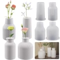 Miniatyrbillede 2 af 5: IC DIY Vase Blomsterpotte Gipsform Tredimensionel Vase Si A2