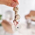 Miniatyrbilde 4 av 5: 3 stk kanin nøkkelring for kvinner veske - lager IC