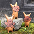 Miniatyrbild 2 av 5: IC Trä Korok Staty Hantverk Dekoration Game Lovers Zelda B