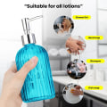 Miniatyrbilde 3 av 4: Sæbe Dispenser til flydende sæbe, Sæbepumpe i glas med håndpumpe 2 stk