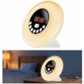 Pikkukuva 5 / 5: IC Herätyskello Herätyskello Yövalo Auringonnousu Auringonlasku Simulointi RGB 7 Väriä LED Yövalo Bluetooth-kaiuttimella FM-radio
