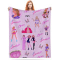 Miniatyrbilde 9 av 9: Taylor Swift-teppe, stjerne-teppe, flanell-teppe, personlig, mykt, dobbeltsidig fløyelsteppe, air condition-teppe, lurteteppe MXT-H 150*200