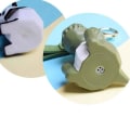 Miniatyrbillede 3 af 3: Pandaformet nøglering kreativt hængende vedhæng Prank Toy Mode Nøglering Sort IC