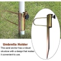 Miniatyrbillede 3 af 5: Parasolstand til græs, parasolholder, jordforankring