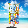 Miniatyrbild 2 av 5: 1:a 75x150cm Disney Lilo & Stitch Strandhandduk Mjuk Absorberande Badlakan Barn Pojkar Flickor Pool Party Present Microfiber Badlakan 21 75X150cm