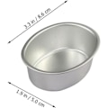 Miniatyrbillede 2 af 5: 10 stk. Mini Oval Æggeformet Aluminium Legering Metal Cheesecakeforme Brødforme Kagefade Budding Gelé Krukker DIY Bageri