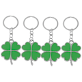 Miniatyrbillede 2 af 3: 4 stk. St. Patricks Dag Græs Nøglering Kreativ Kløver Nøgleringe Zinklegering Vedhæng IC