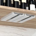 Miniatyrbillede 5 af 5: Vinglasstativ til montering under skab Gratis stansning Sort