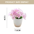 Pikkukuva 2 / 5: 2 kpl Simuloitu Pieni Hortensia Bonsai Silkki Kukkia Simuloitu Vihreä Kasvi Sisustus Tekokasvi Ruukkukasvi