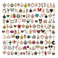 Pikkukuva 2 / 5: Eläinkukka Sekoitettu Emalj Charms Ripustettava DIY Rannerkoru Korut A: 50Pcs