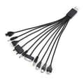 Multi Line Pin Oplader 10 i 1 Universal USB Kabel Telefon Mobiler Adapter Ledning