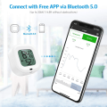 Miniatyrbild 2 av 5: IC 2-pack Bluetooth Hygrometer Termometer, Fuktighetstemperatursensor med dataexport, julklapp