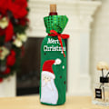Miniatyrbillede 3 af 5: 3 Juledekorationer Julemandssæt Vinpose Gavepose Sæt 30*12,5 cm