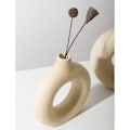 Miniatyrbillede 2 af 4: IC Keramikvas beige Moderne dekorativ kunstvas Vaser i rund form