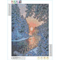 Pikkukuva 2 / 5: IC Timanttimaalaus, 5D timanttimaalaussetti Suuret kuvat DIY Timanttimaalaus (Lumi, 40x50cm)