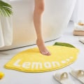 Miniatyrbillede 3 af 3: IC Tegnede Citron Køkkenmåtter og Tæpper Søde Skridsikre Måtter til Køkkengulv/Badeværelse/Soverum (Citron, 20\"x31\")