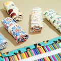 Miniatyrbilde 3 av 5: IC 12/36 hull Rulleetui Kawaii Skole Canvas Penn B24Hull