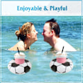 Miniatyrbillede 5 af 5: IC Oppustelig Drikkeholder, 5 stk Fodbold Drikke Pool Floats Kopholder Floats Oppustelige Flydende Underlag