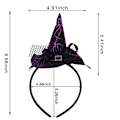 Pikkukuva 2 / 4: IC Halloween-hiuspanta hiuslisäkkeet (hattu violetti)